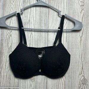 Women’s Victoria Secret Dream Angels Push Up Bra Black Lace Size 34 D